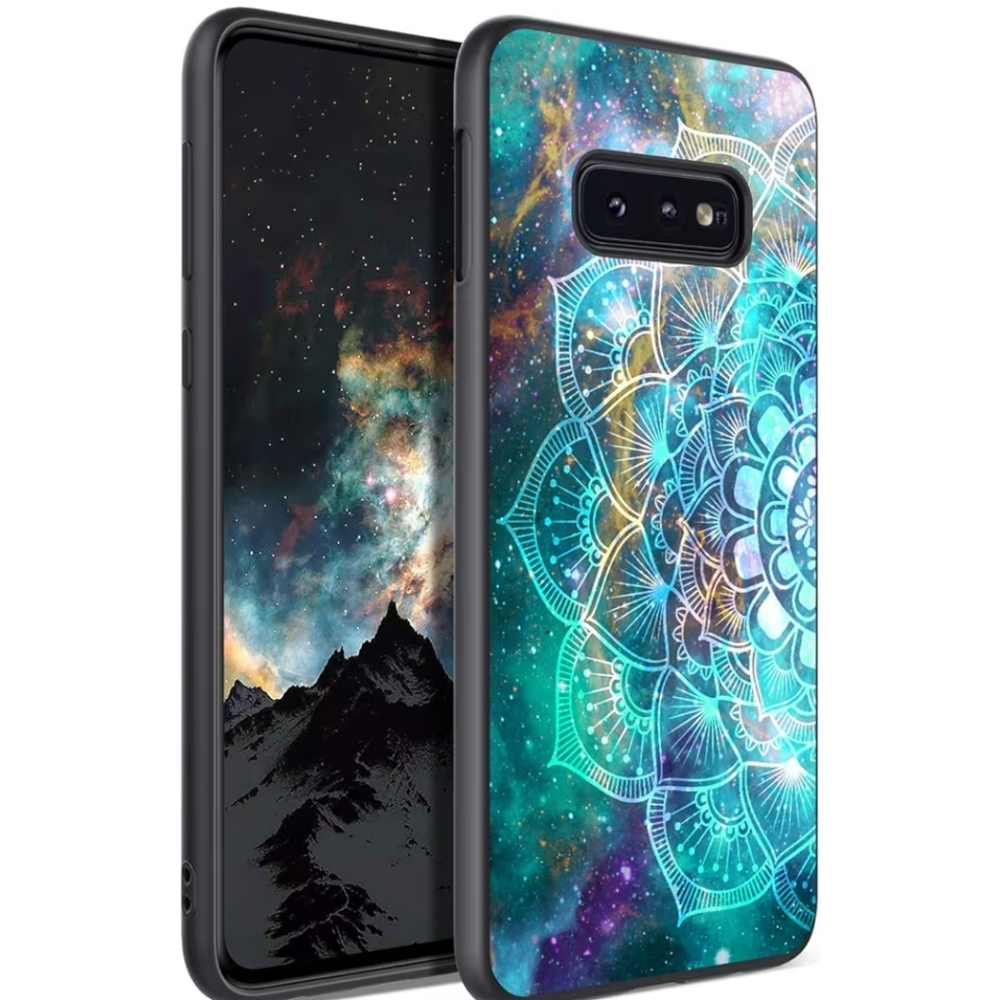 Mandala Design Phone Case - Blue and Black Galaxy S10 E